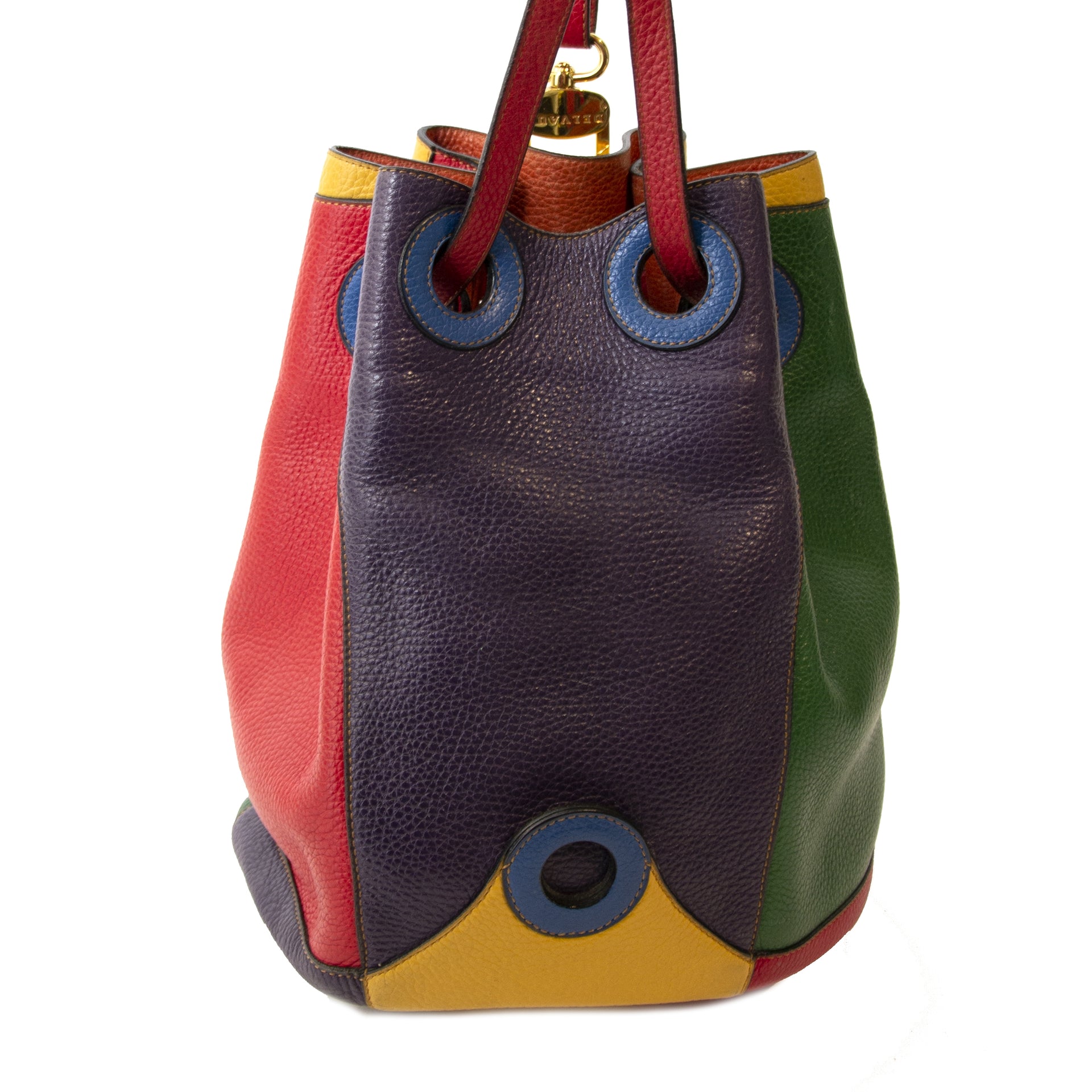 shop safe online your seondhand Delvaux Multicolor Nomade Bucket Bag