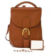 acheter en ligne seconde main Delvaux Cognac Backpack site en ligne labellov.com