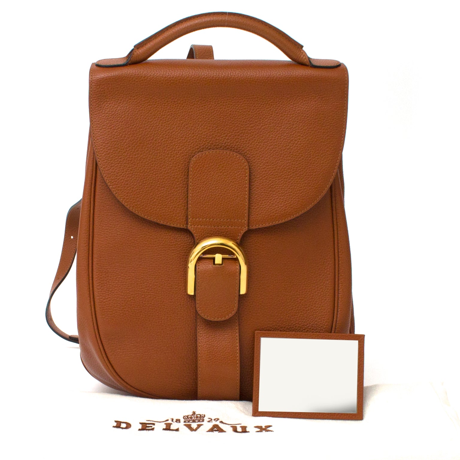 acheter en ligne seconde main Delvaux Cognac Backpack site en ligne labellov.com