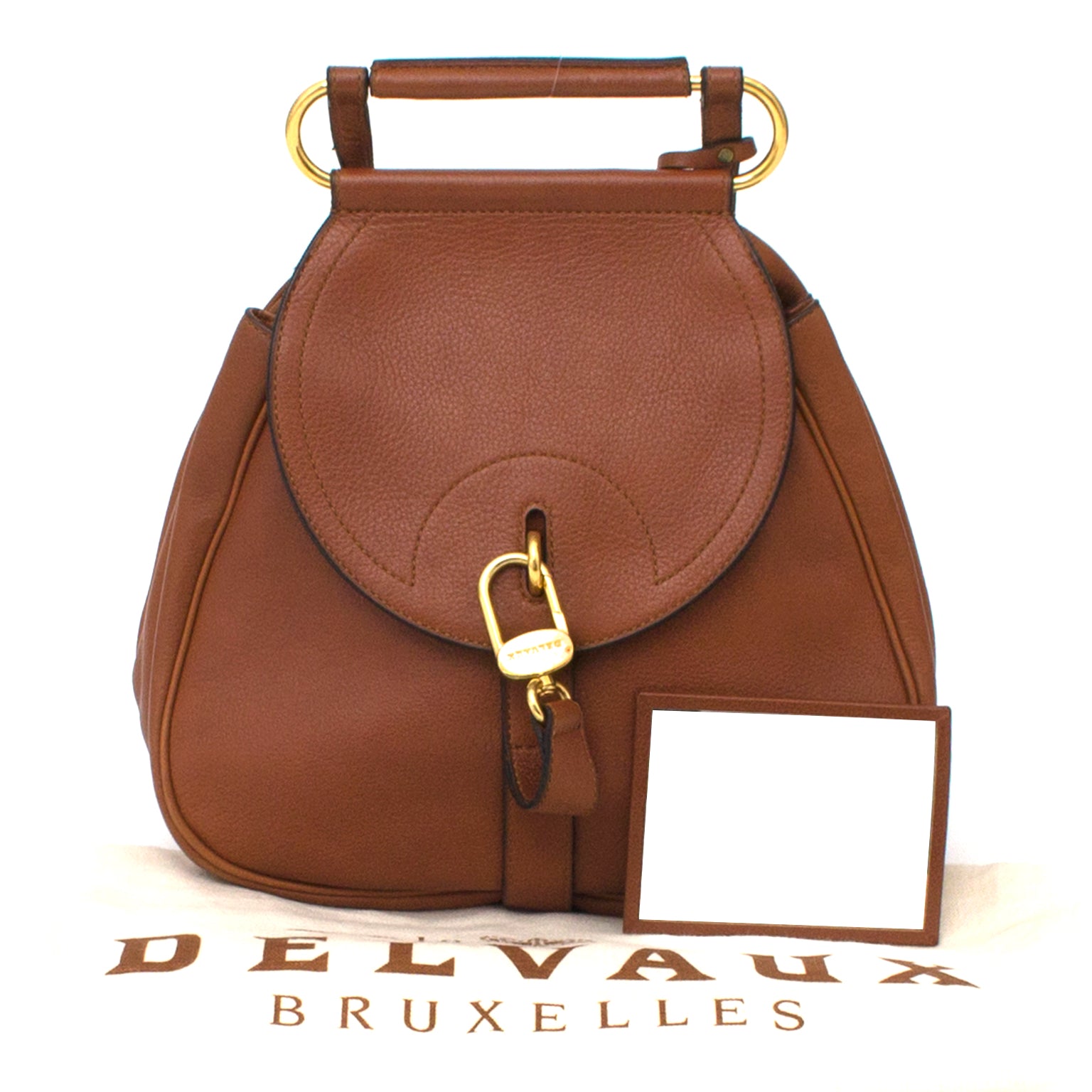 acheter en ligne seconde main sac a main Delvaux Cognac 'Cerceau' Bag pour le meillleur prix sac a epaule