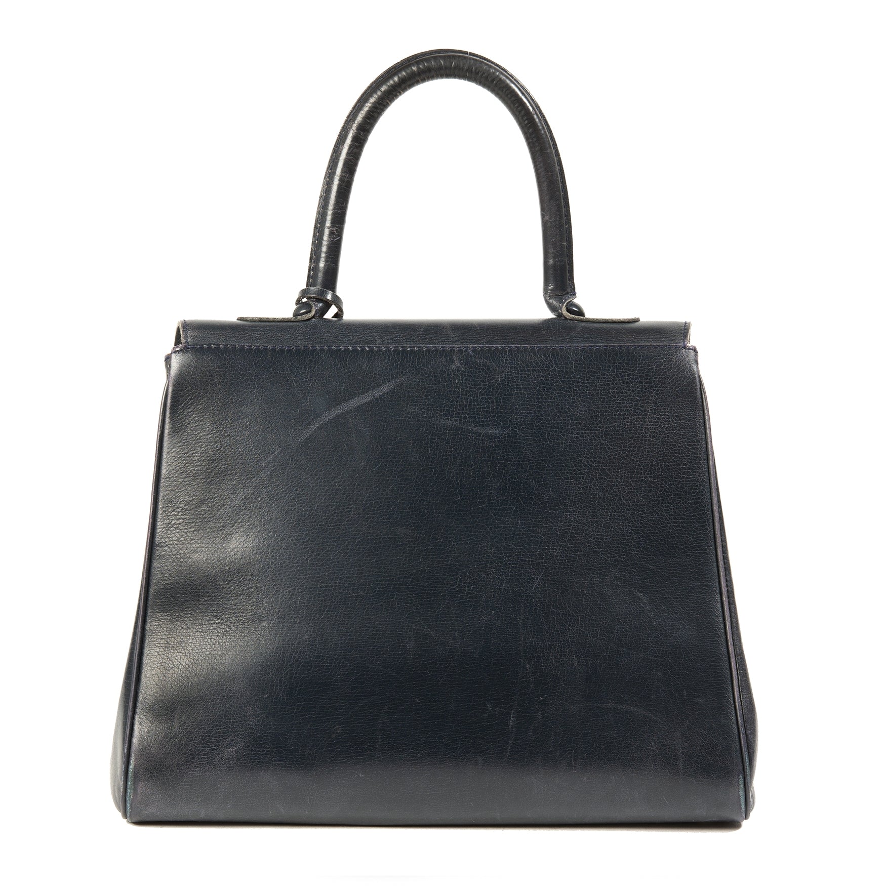 Delvaux Dark Blue Brillant MM
