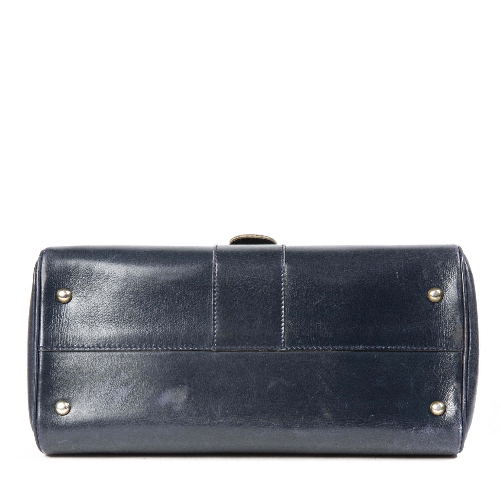 Delvaux Dark Blue Brillant MM