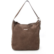 acheter en ligne pour le meilleur prix Delvaux Taupe Nubuck Large Shoulder Bag