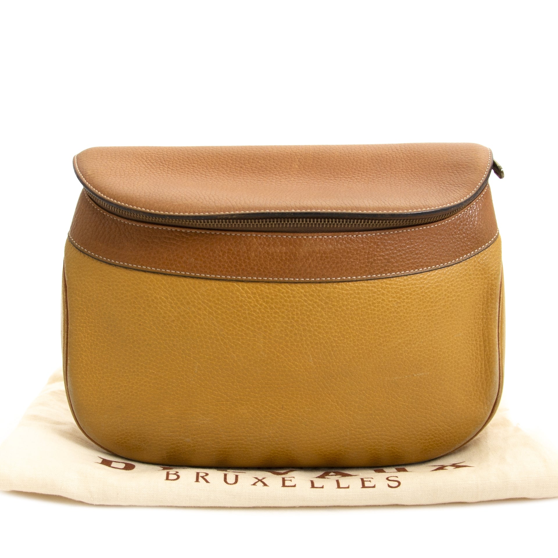 Delvaux Okerkleurige Crossbody Tas