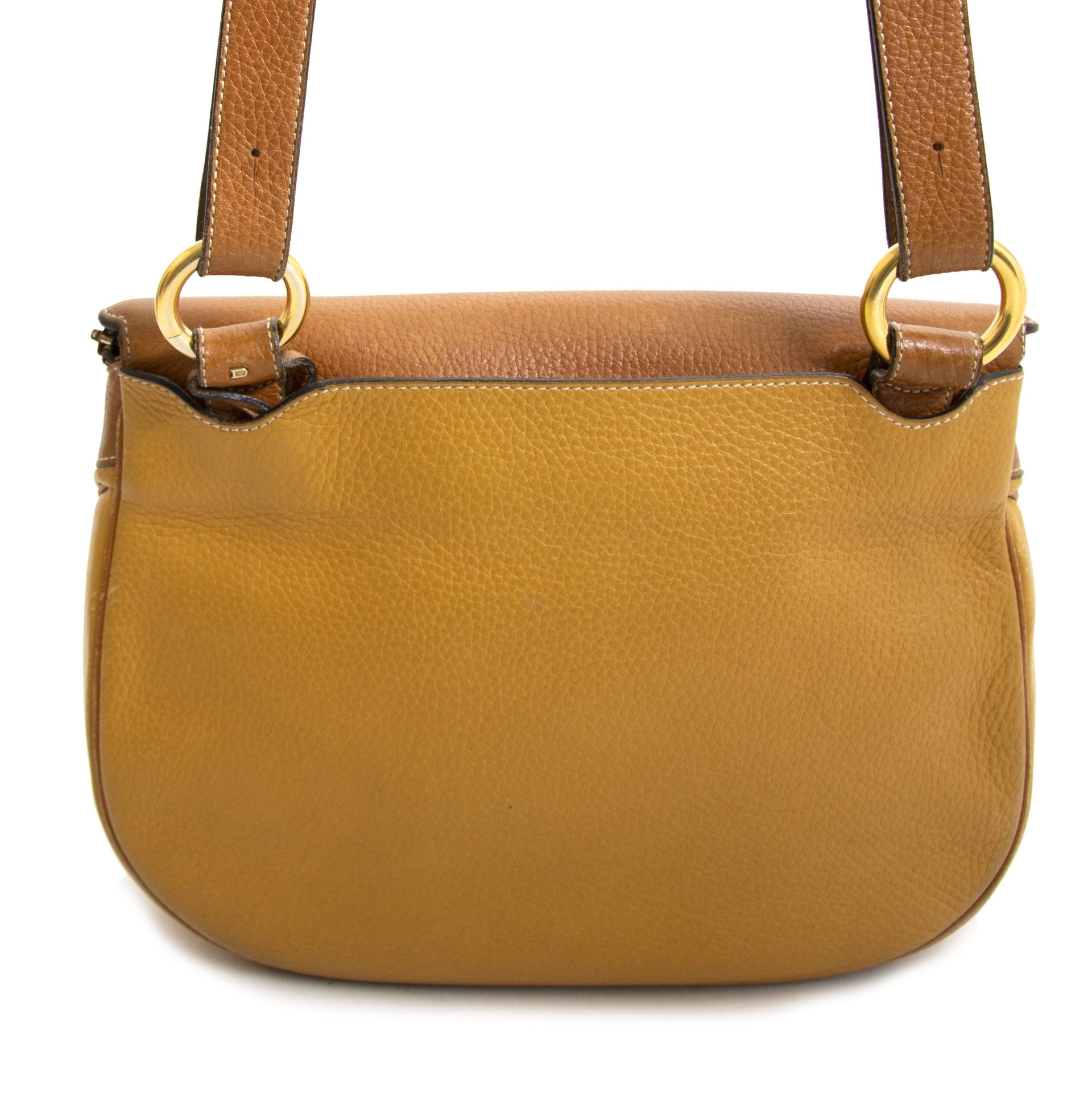 Delvaux Okerkleurige Crossbody Tas