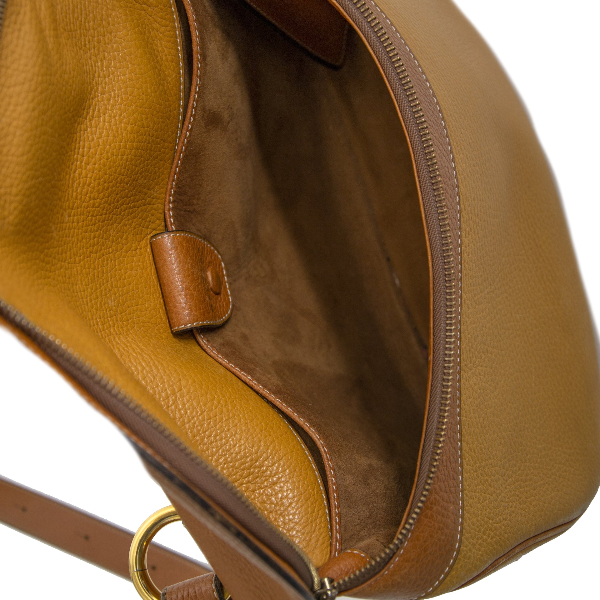 Delvaux Okerkleurige Crossbody Tas