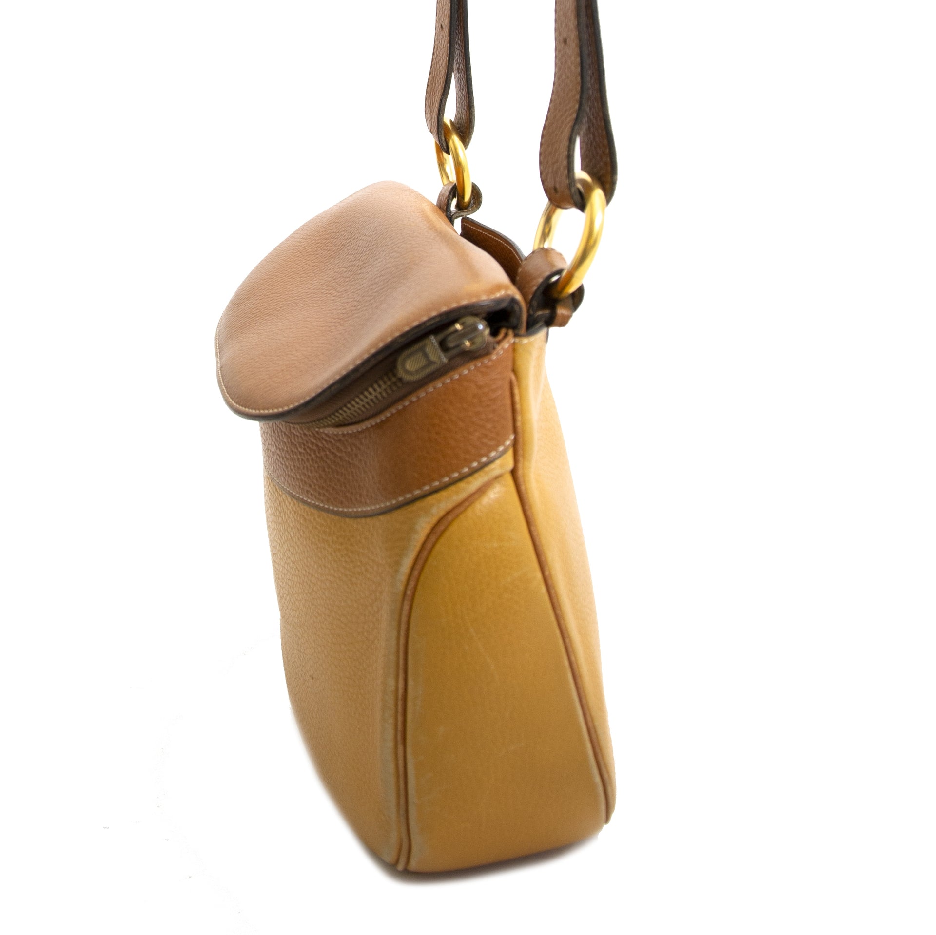 Delvaux Okerkleurige Crossbody Tas