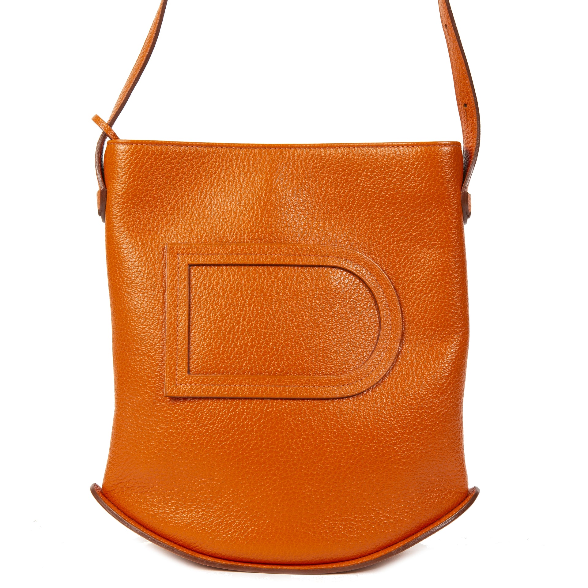 Delvaux Orange Le Pin Mini Bag