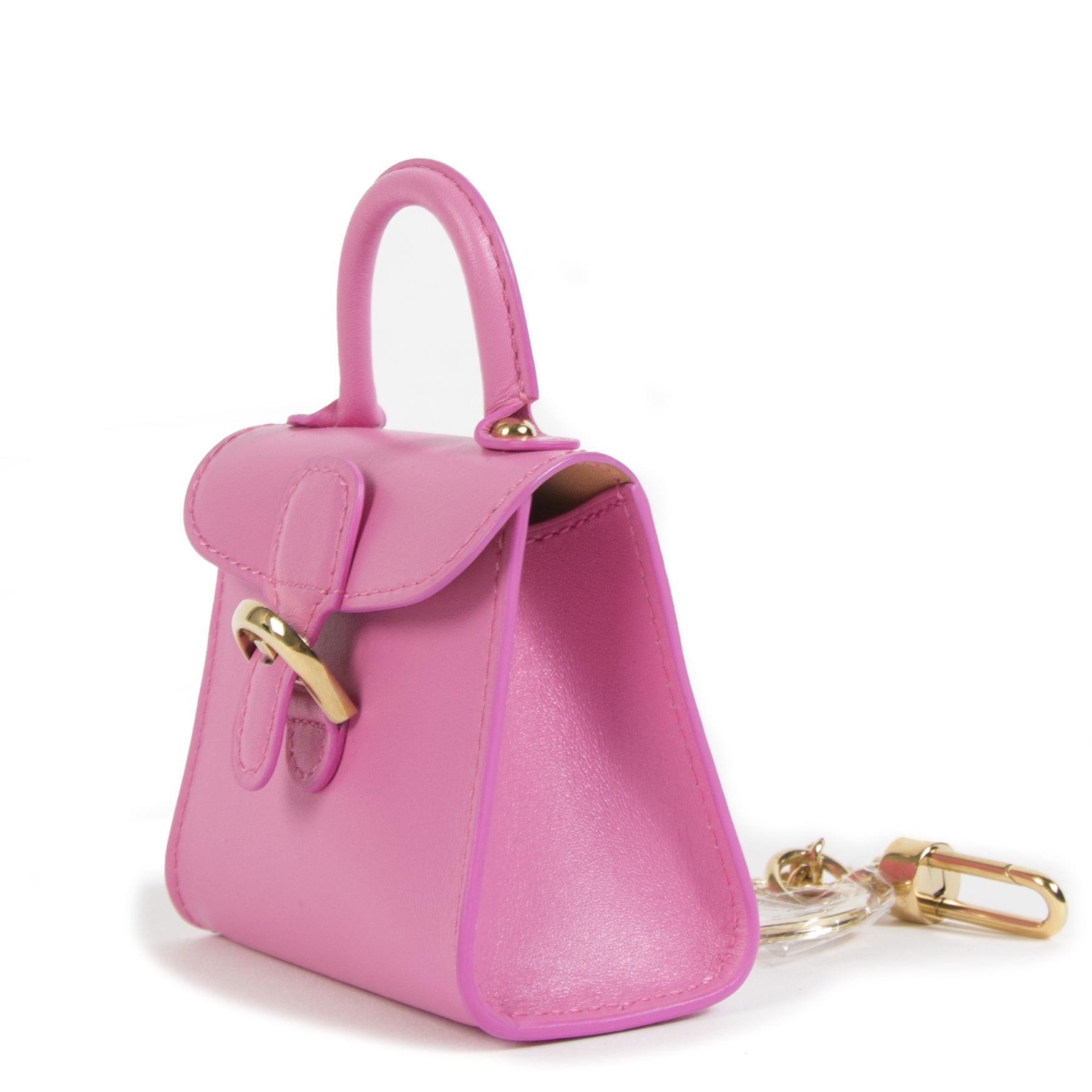 Authentic second-hand vintage Delvaux Brillant Charm Pink buy online webshop LabelLOV