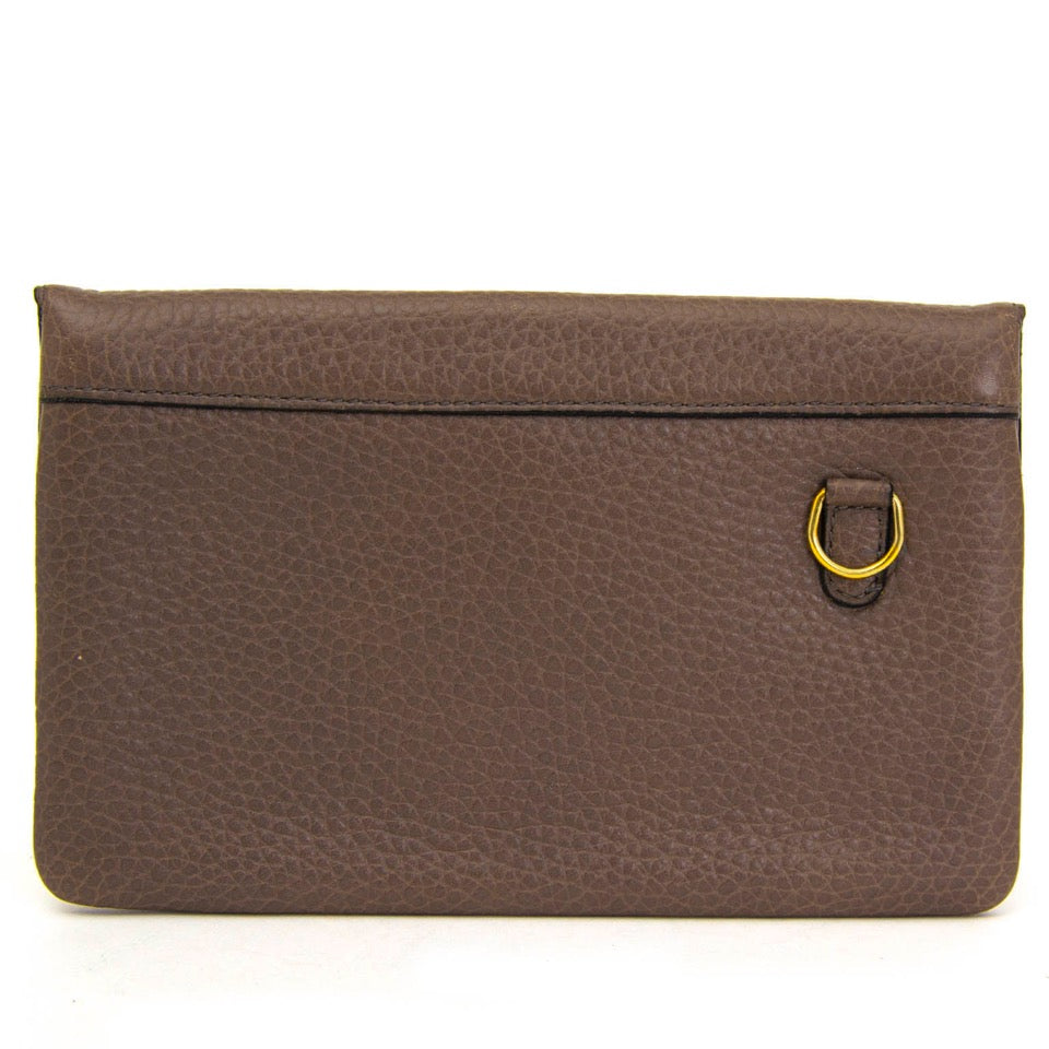 Pochette Delvaux Taupe
