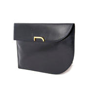 Acheter secur en ligne pochette en cuir bleu de la marque Delvaux pour le meilleur prix