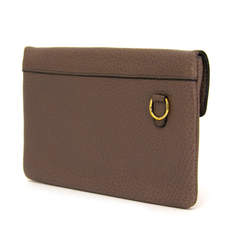 Pochette Delvaux Taupe