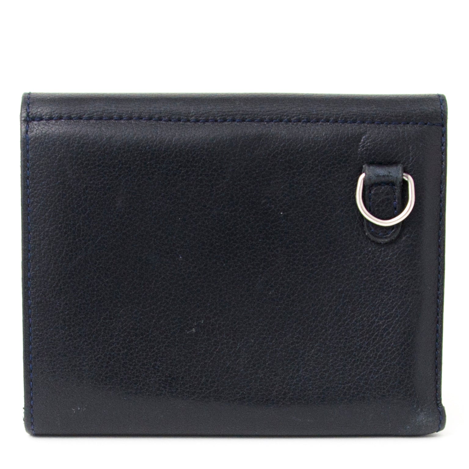 acheter en ligne pour le meilleur prix Delvaux Dark Blue Wallet comme neuf site en ligne labellov.Com