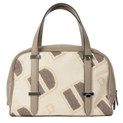 Authentieke tweedehands Delvaux Printed Bowling Bag juiste prijs veilig online winkelen LabelLOV webshop luxe merken winkelen Antwerpen België mode fashion