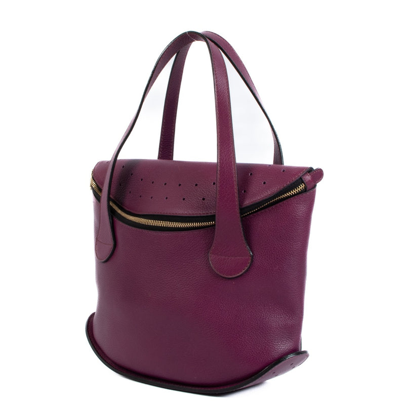Delvaux Magenta Songe Small Handbag
