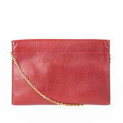 delvaux red leather clutch now for sale at labellov vintage fashion webshop belgium