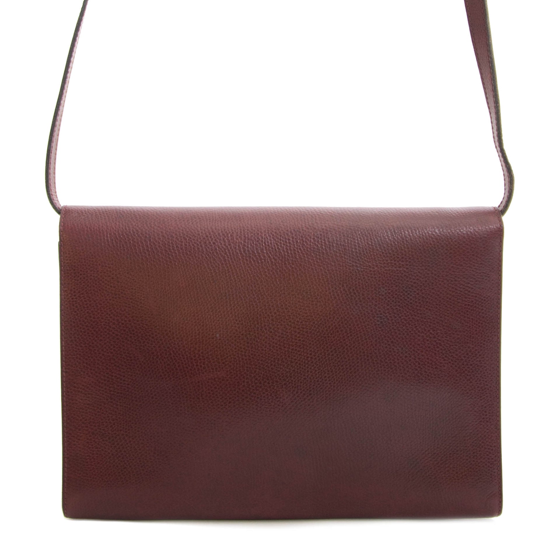 Delvaux Red Leather Clutch
