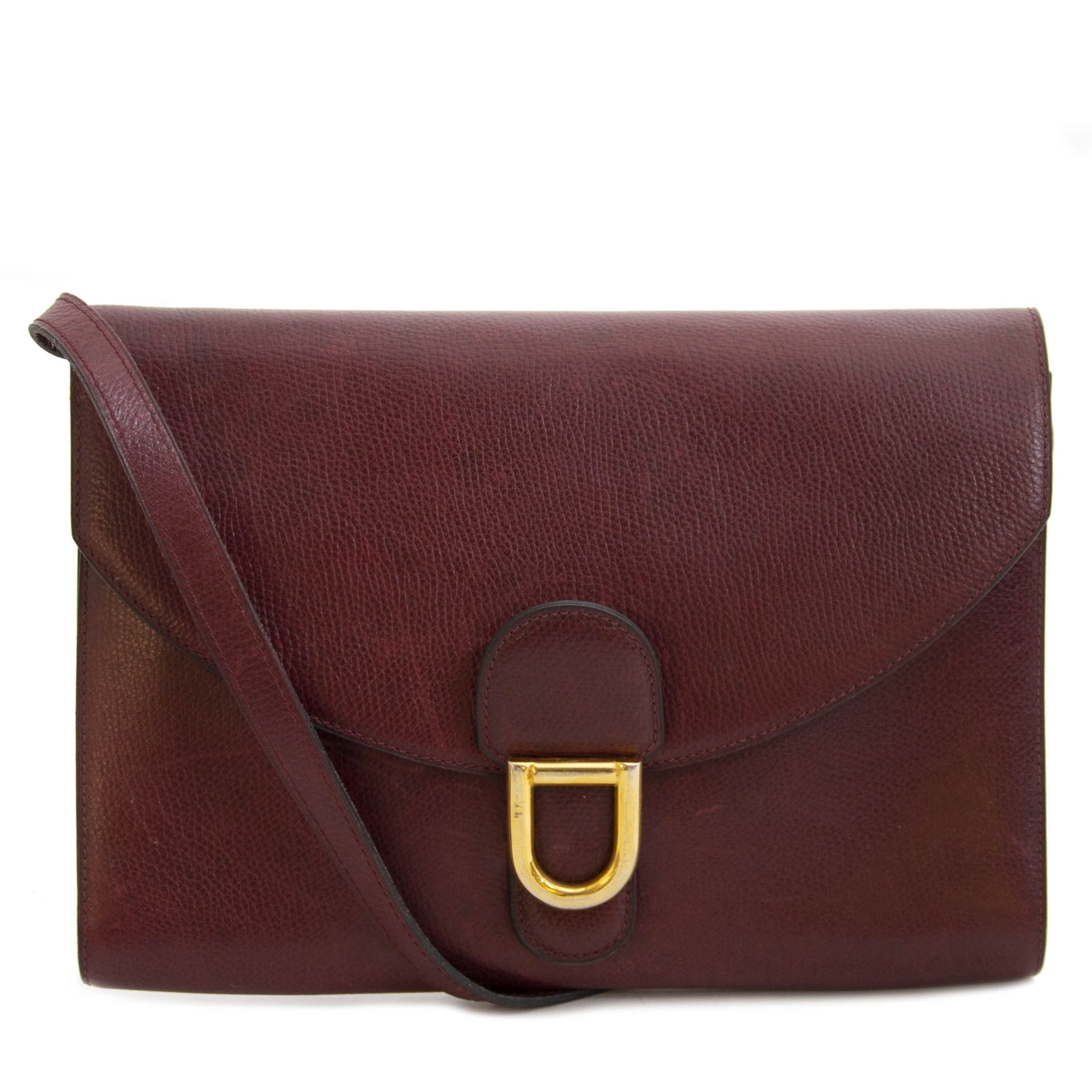 Delvaux Red Leather Clutch crossbody bag for the best price