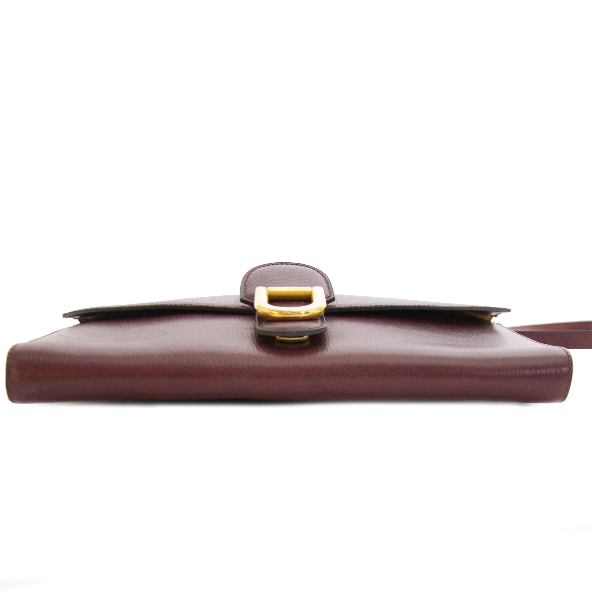 Delvaux Red Leather Clutch