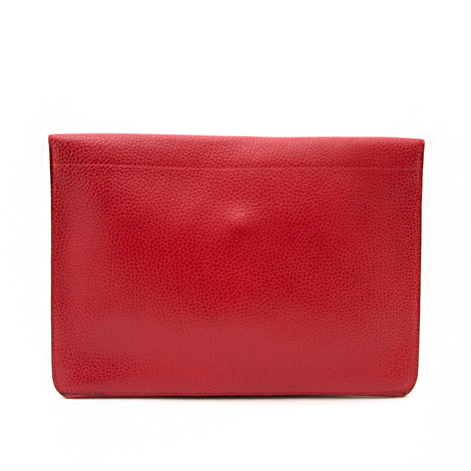 Delvaux Red Leather Envelope Clutch for sale in Belgium Antwerp at Labellov, safe and secure shopping and worldwide shipping.