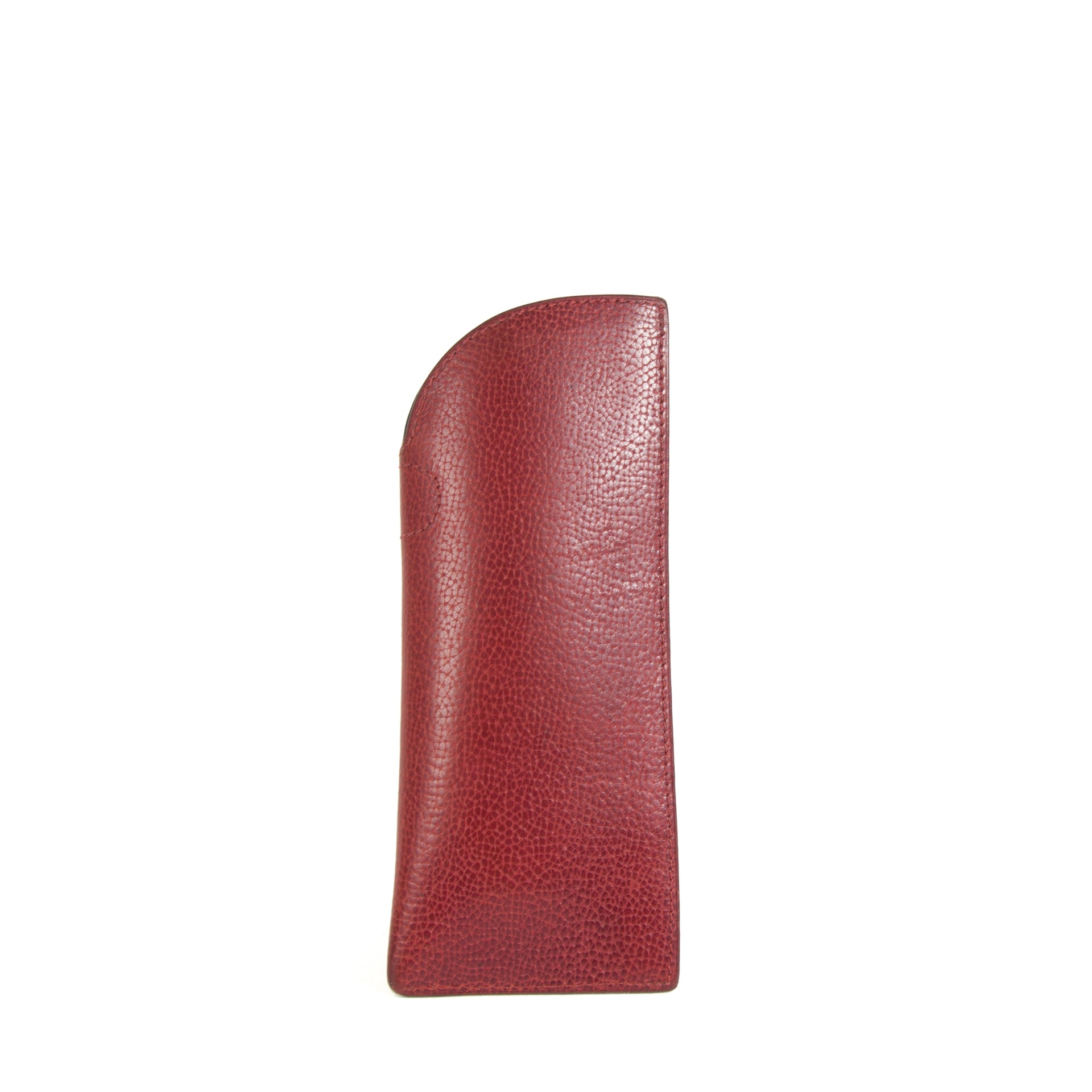 Delvaux Red Leather Glasses Case