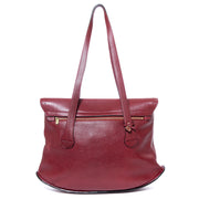 Delvaux Red Leather Shopper for the best price online at Labellov