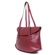 Delvaux Red Leather Shopper for sale