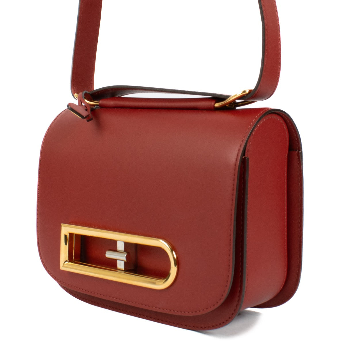 shop 100% authentic second hand Delvaux Olen Calf Carmine Lingot PM Bag on Labellov.com