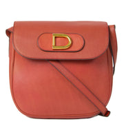 Authentieke tweedehands Delvaux Red Orange Crossbody Bag juiste prijs veilig online winkelen LabelLOV webshop luxe merken winkelen Antwerpen België mode fashion