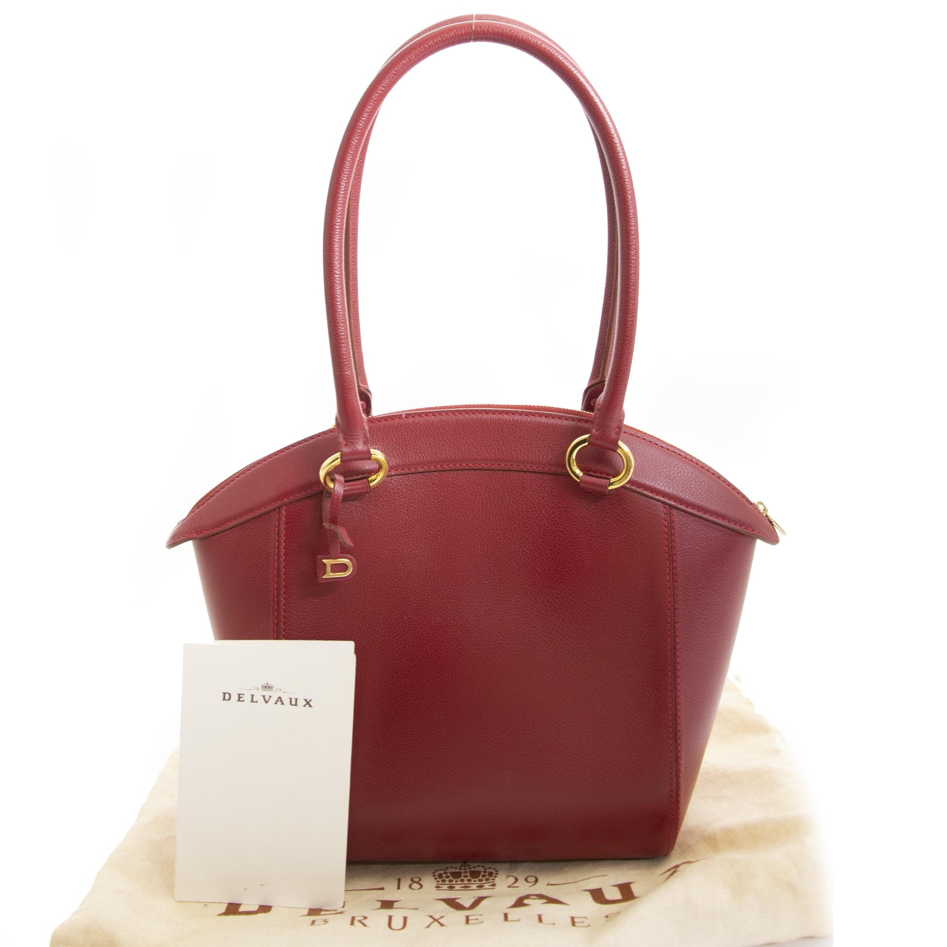 Authentic second hand vintage Delvaux Charme Jumping Top Handle Bag buy online webshop LabelLOV