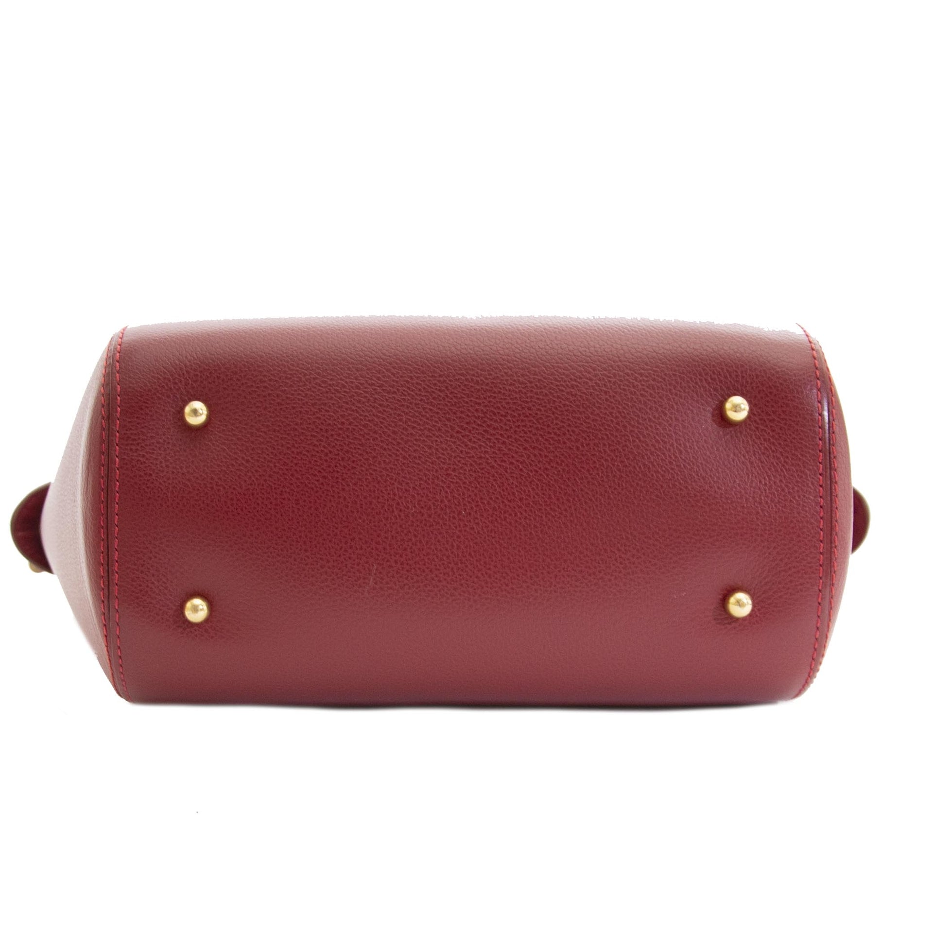 Authentique seconde main Delvaux Charme Jumping Top Handle Bag achète en ligne webshop LabelLOV