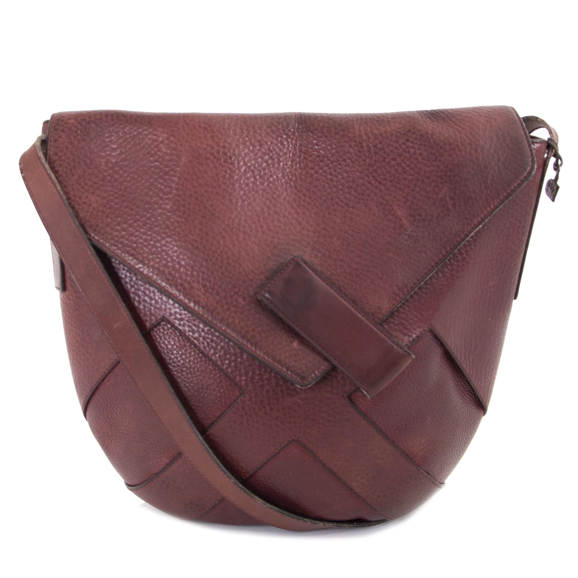 Delvaux Burgundy Crossbody Bag