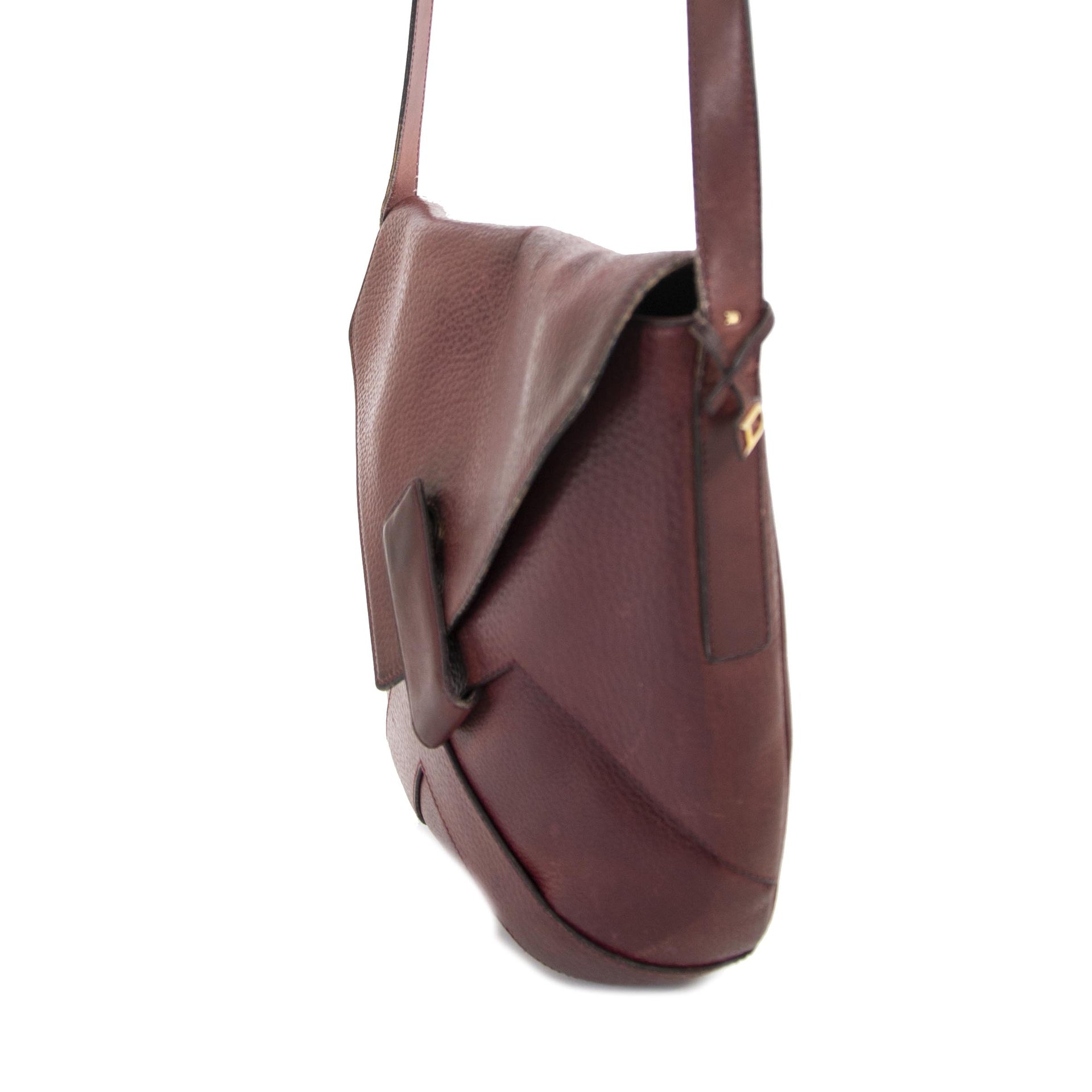 Delvaux Burgundy Crossbody Bag