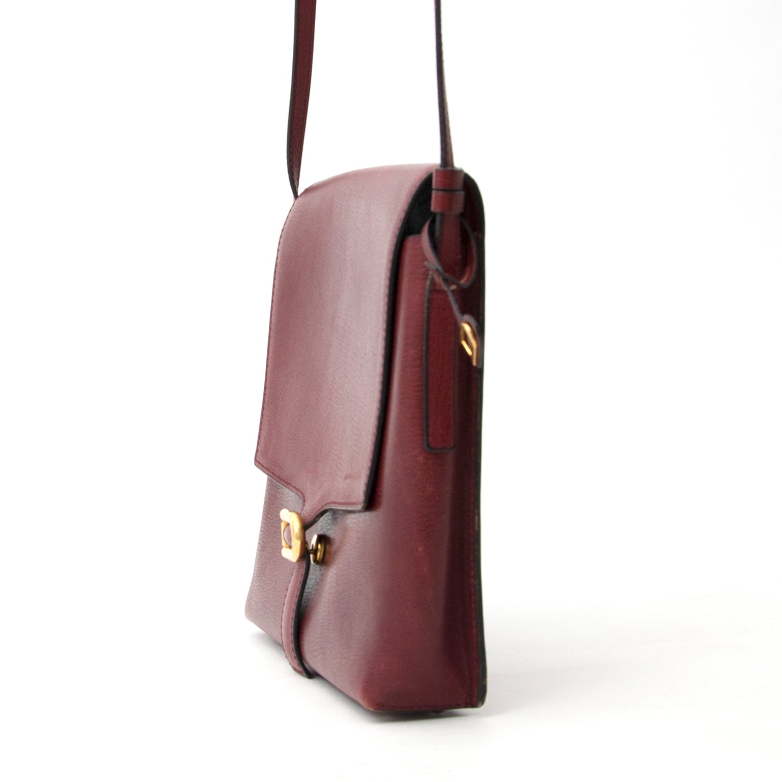 shop safe online at the best price secondhnd designer Delvaux Bordeaux Cross Body Bag