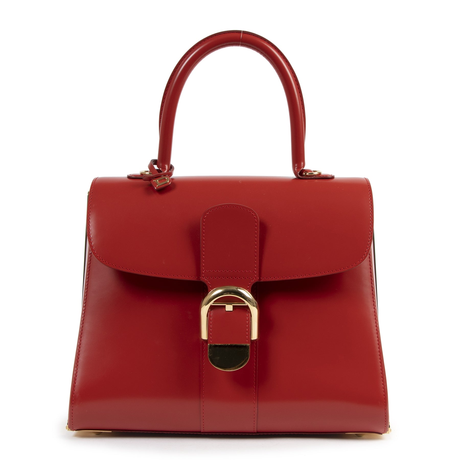 acheter en ligne seconde main Delvaux Bordeaux Brillant Diva + Strap