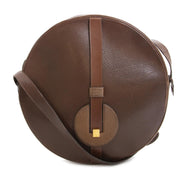 Delvaux Round Brown Leather Bag For the best price at LabelLov. Pour le meilleur prix à LabelLOV. Voor de beste prijs bij LabelLOV.