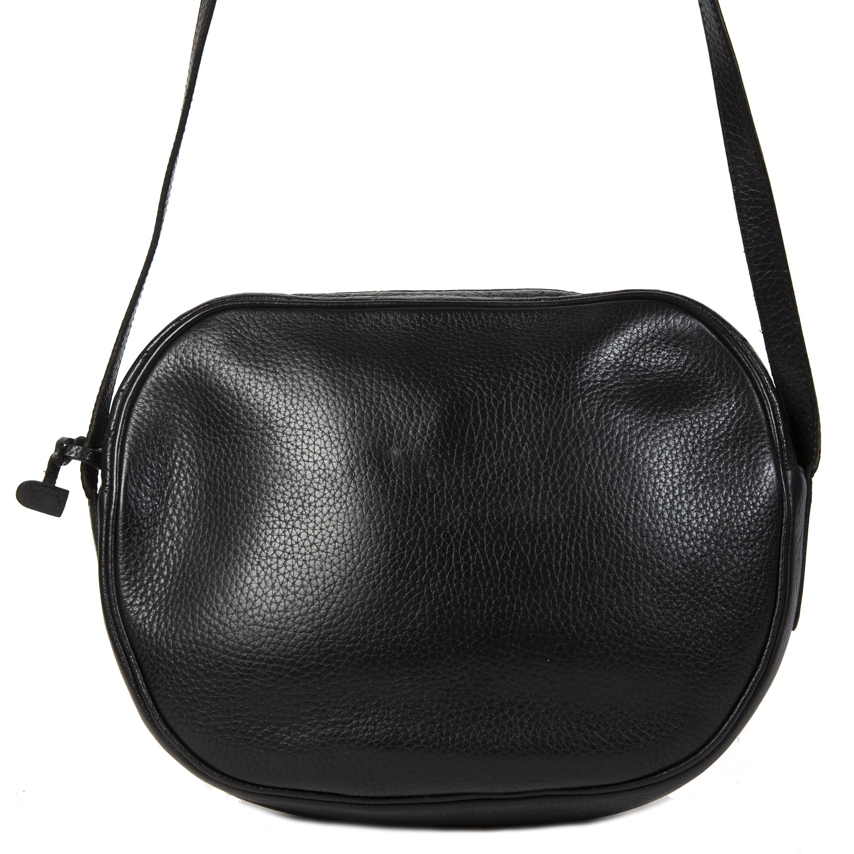 Authentieke tweedehands Delvaux Black Crossbody Bag Ostrich juiste prijs veilig online winkelen LabelLOV webshop luxe merken winkelen Antwerpen België mode fashion
