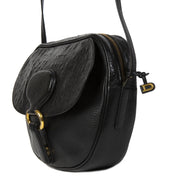 Authentieke tweedehands Delvaux Black Crossbody Bag Ostrich juiste prijs veilig online winkelen LabelLOV webshop luxe merken winkelen Antwerpen België mode fashion