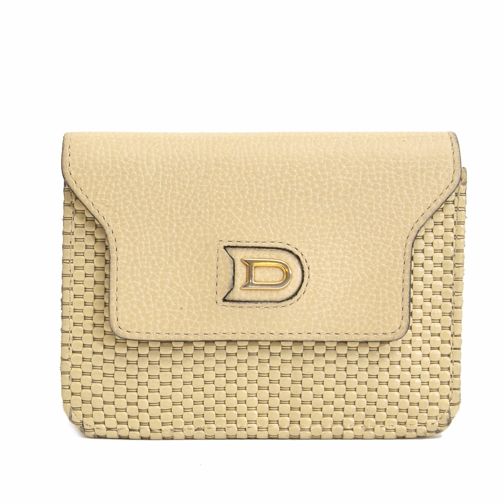 acheter en ligne chez labellov.com pour le meilleur prix Delvaux Toile de Cuir Coin Purse