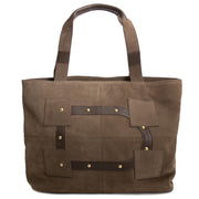 Delvaux Nubuck Taupe Le Emile Shopper now for sale at labellov vintage fashion webshop belgium