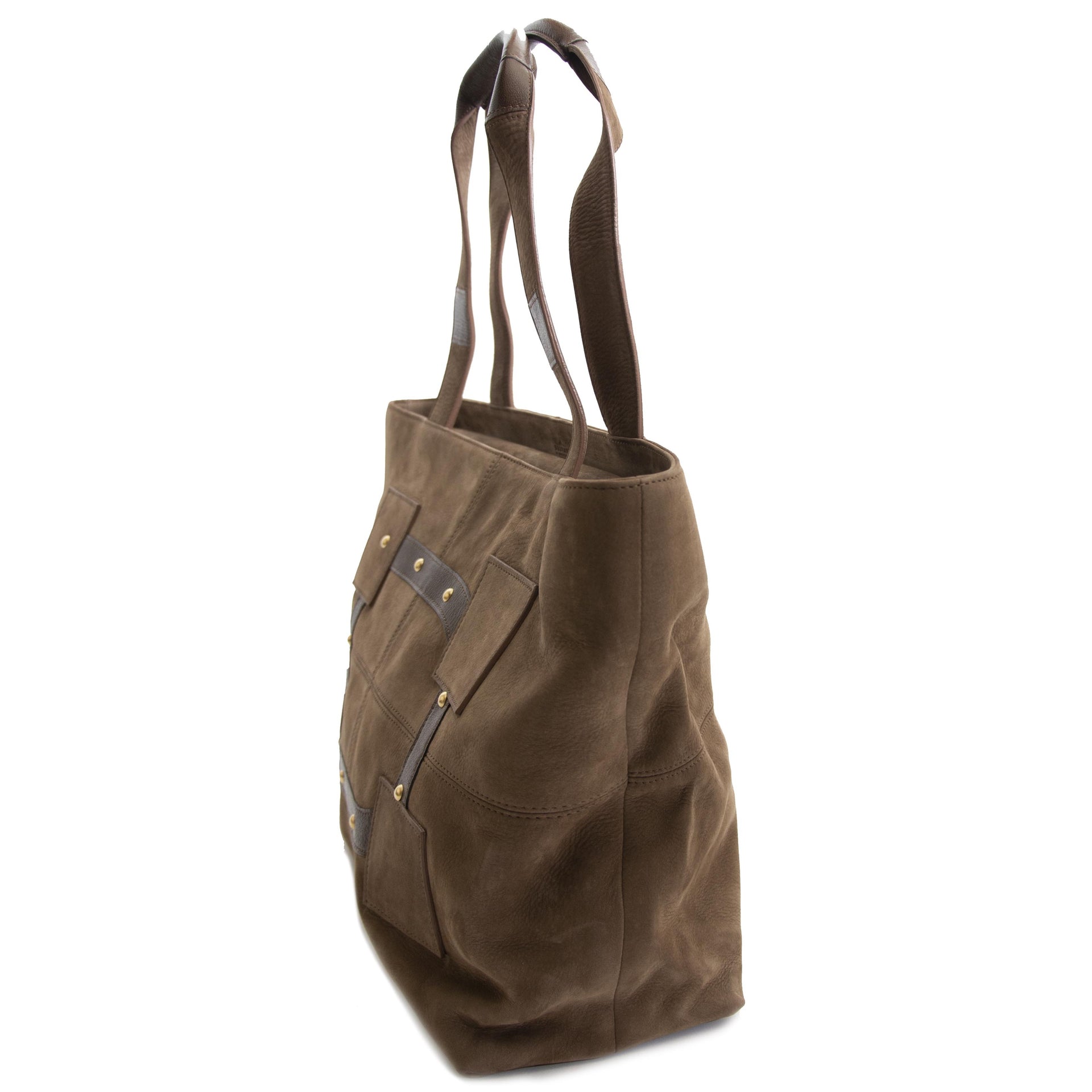 Delvaux Nubuck Taupe Le Emile Shopper now for sale at labellov vintage fashion webshop belgium