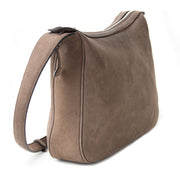 Delvaux taupe nubuck shoulder bag like new