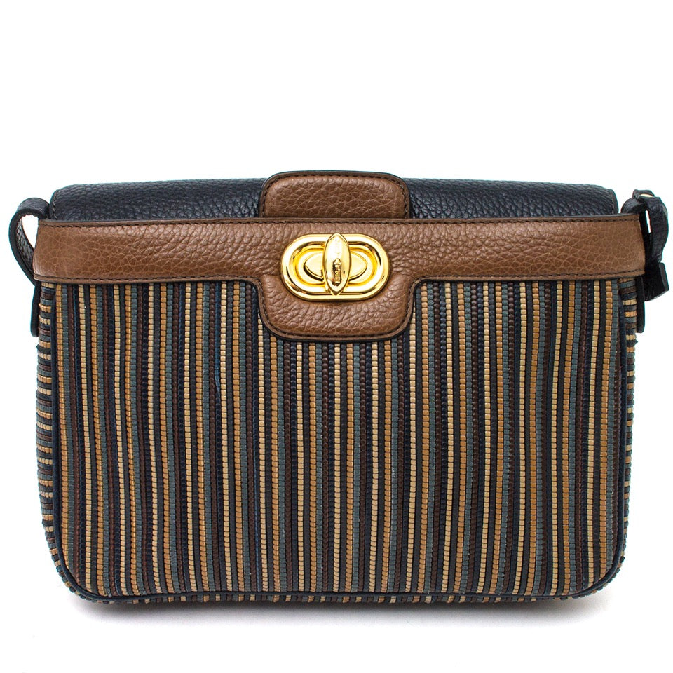 Delvaux 'Toile de Cuir' Cross Body Bag