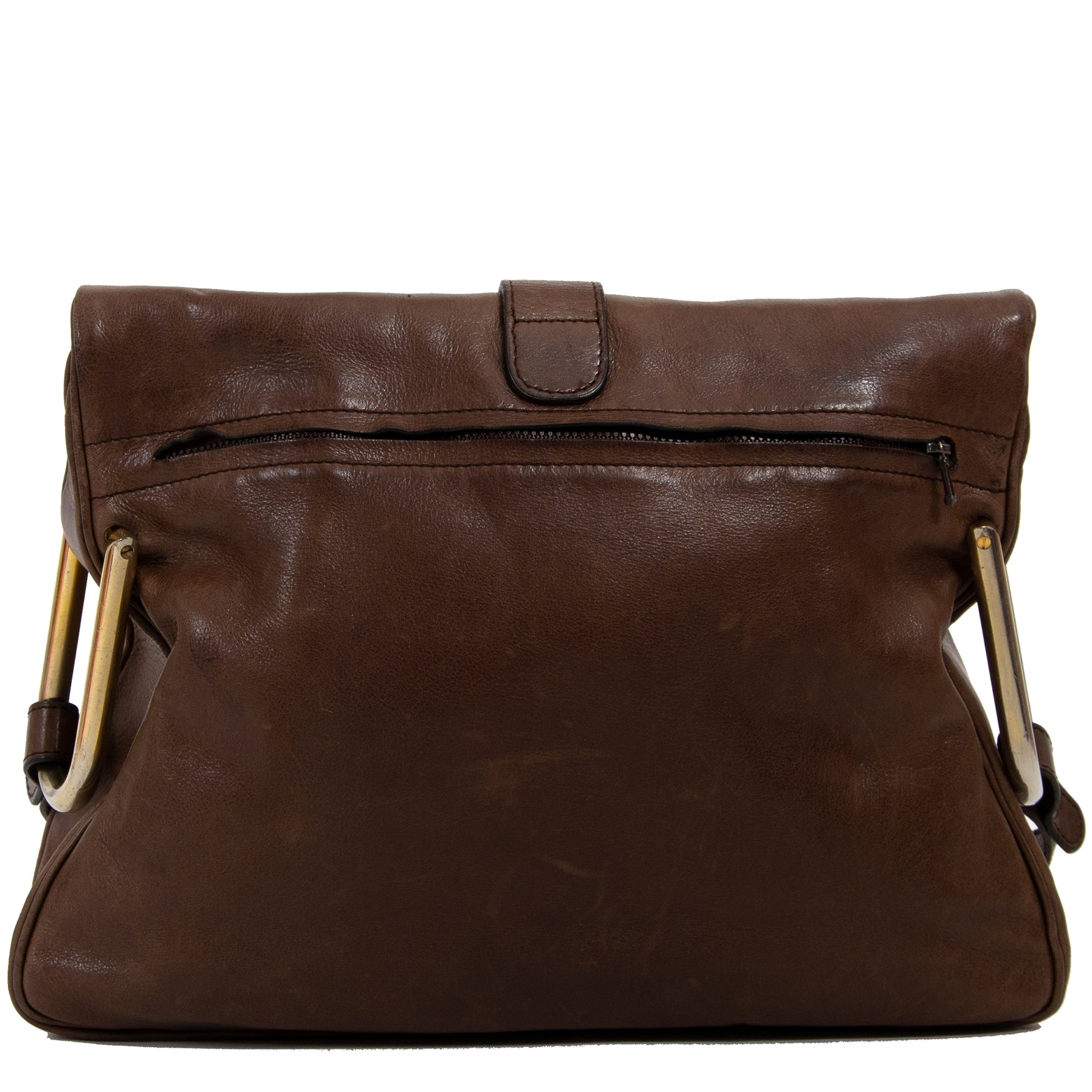 Delvaux Brown Leather Givry Bag now for sale at labellov vintage fashion webshop belgium
