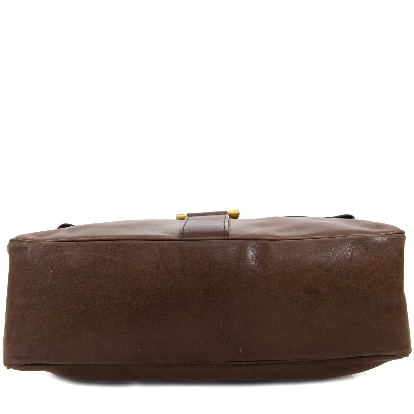 Delvaux Brown Leather Givry Bag now for sale at labellov vintage fashion webshop belgium