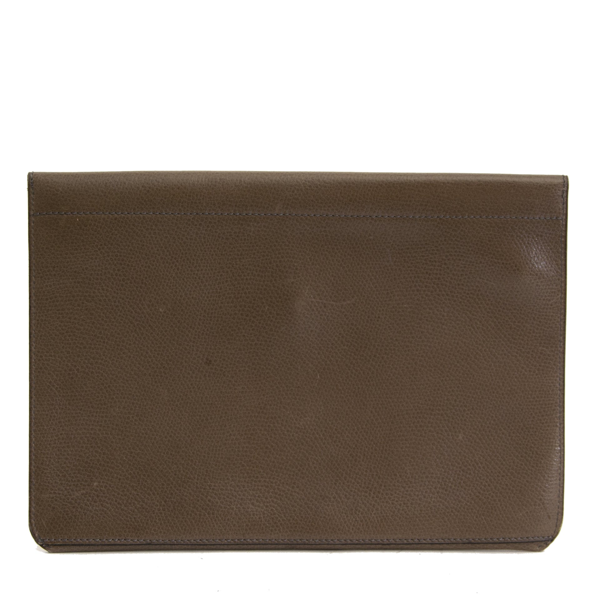 Delvaux Taupe Enveloppe Clutch acheter en ligne seconde main
