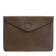 koop veilig online tegen de beste prijs Delvaux Taupe Enveloppe Clutch