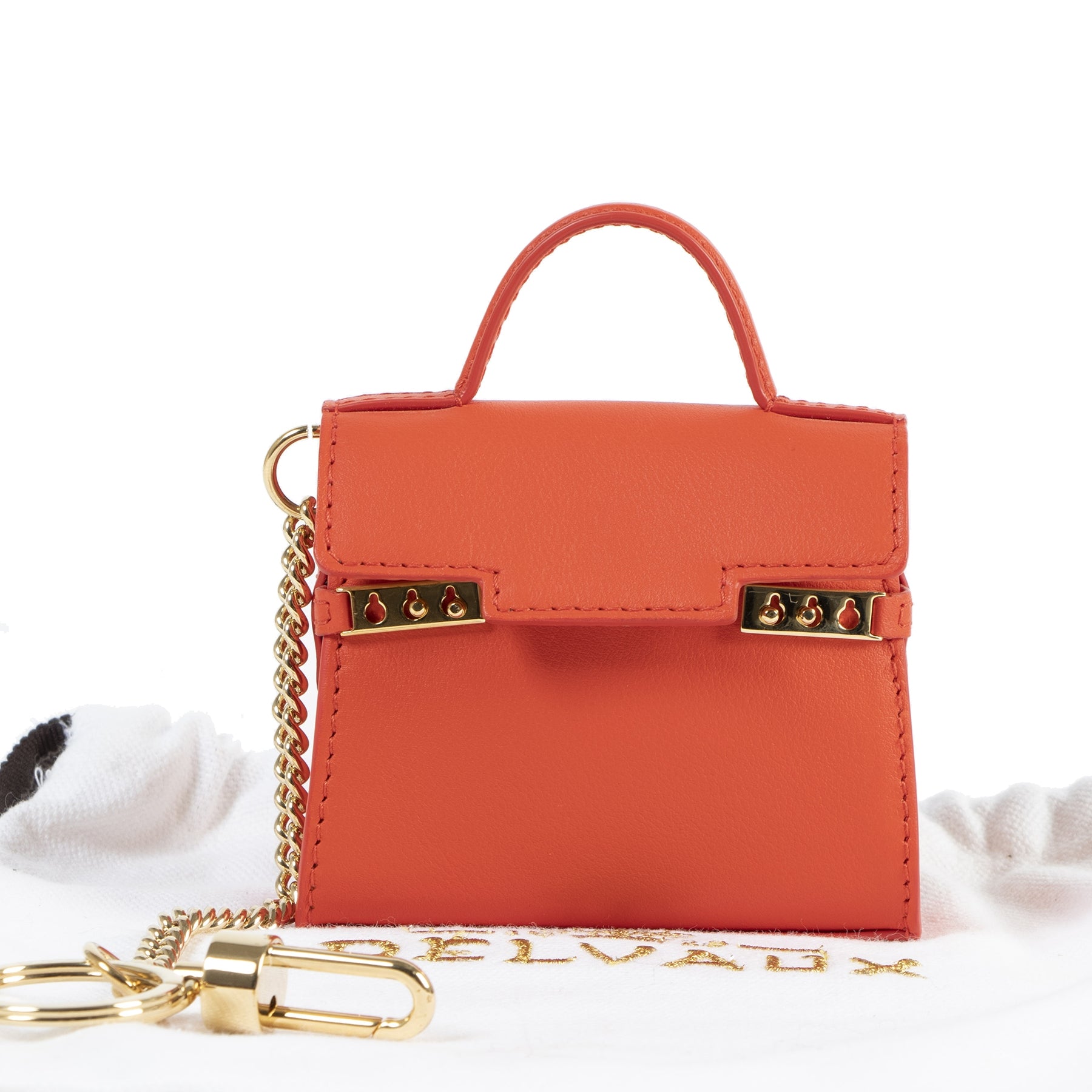 Charm Tempête Delvaux rouge corail
