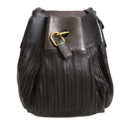 Delvaux Brown Toile De Cuir Faust Bag now for sale at labellov vintage fashion webshop belgium