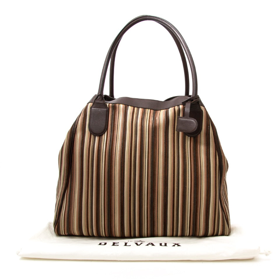 Koop veilig online aan de beste prijs Delvaux 'Toile De Cuir' Macaron Shopper